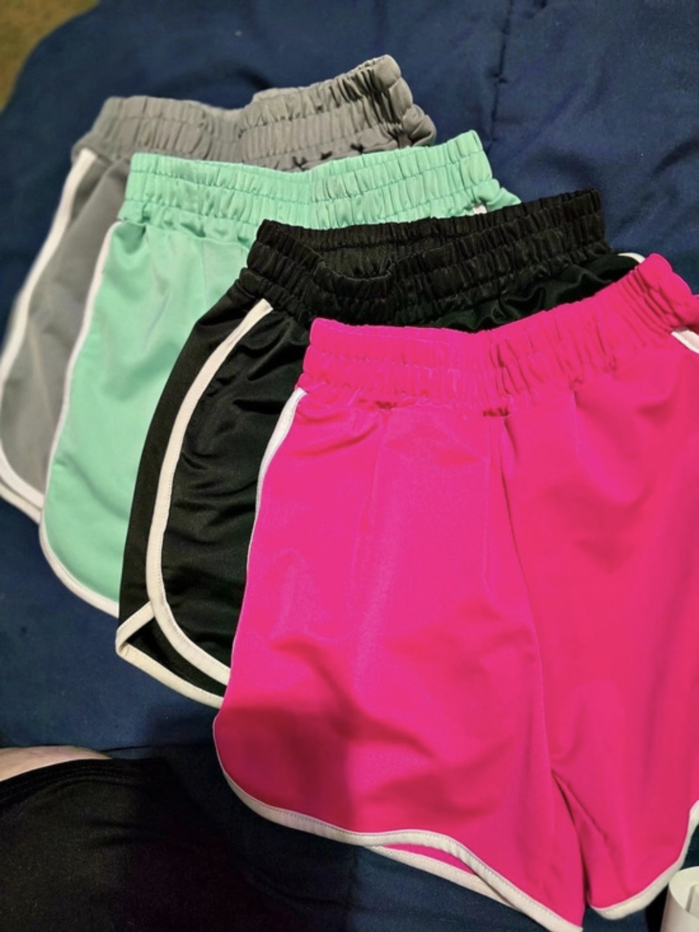 !!. Girls 6/7 Years Old Athletic Shorts Set in Pink & Green
